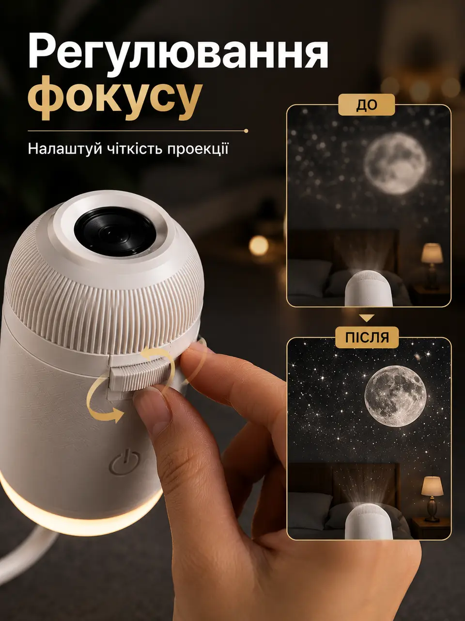 Регулювання фокусу проєктора